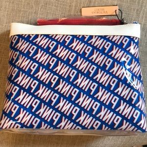 NWT american flag PINK bag